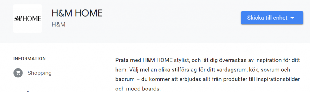 h&m home google assistent action - smartahogtalare.se